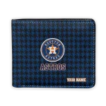Houston Astros Wallet - Customized Classic Houndstooth Blue