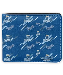 Kansas City Royals Wallet - Customized Streak Motif Royal Blue