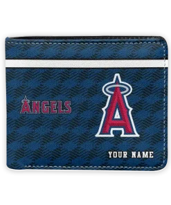 Los Angeles Angels Wallet - Customized Cube Illusion Blue