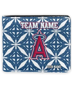 Los Angeles Angels Wallet - Customized Geometric Star Blue White