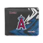 Los Angeles Angels Wallet - Customized Sharp Arrow Streaks Blue Black