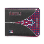 Los Angeles Angels Wallet - Customized Zipper Split Red Black