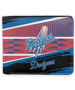 Los Angeles Dodgers Wallet - Customized Checkerboard Brush Blue Red