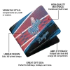 Los Angeles Dodgers Wallet - Customized Checkerboard Brush Blue Red