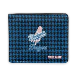 Los Angeles Dodgers Wallet - Customized Classic Houndstooth Blue