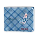 Los Angeles Dodgers Wallet - Customized Plaid Grid Blue