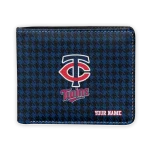 Minnesota Twins Wallet - Customized Classic Houndstooth Navy