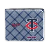 Minnesota Twins Wallet - Customized Plaid Grid Navy