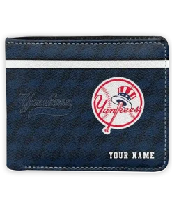 New York Yankees Wallet - Customized Cube Illusion Navy