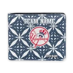New York Yankees Wallet - Customized Geometric Star Navy White