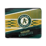Oakland Athletics Wallet - Customized Checkerboard Brush Green Black
