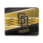 San Diego Padres Wallet - Customized Checkerboard Brush Yellow Black