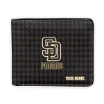 San Diego Padres Wallet - Customized Classic Houndstooth Brown