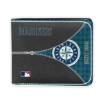 Seattle Mariners Wallet - Customized Zipper Split Navy Blue Black