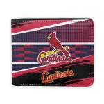 St. Louis Cardinals Wallet - Customized Checkerboard Brush Red Black