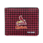 St. Louis Cardinals Wallet - Customized Classic Houndstooth Red
