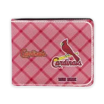St. Louis Cardinals Wallet - Customized Plaid Grid Red