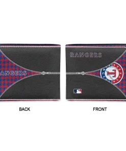 Alternative view of Texas Rangers Wallet - Customized Zipper Split Red Black