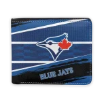 Toronto Blue Jays Wallet - Customized Checkerboard Brush Blue Black