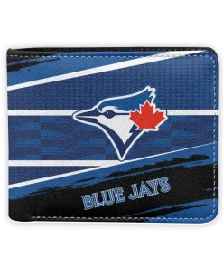 Toronto Blue Jays Wallet - Customized Checkerboard Brush Blue Black