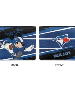 Alternative view of Toronto Blue Jays Wallet - Customized Checkerboard Brush Blue Black
