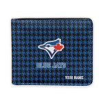 Toronto Blue Jays Wallet - Customized Classic Houndstooth Blue