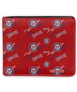 Washington Nationals Wallet - Customized Streak Motif Red