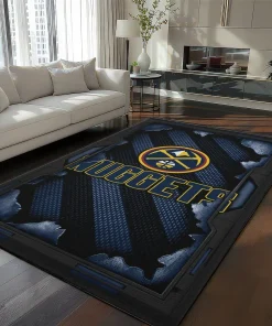 Denver Nuggets Rug - Torn Mesh Blue