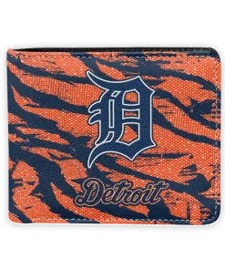 Detroit Tigers Wallet - Abstract Stripes Navy