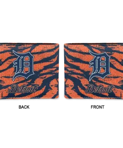 Alternative view of Detroit Tigers Wallet - Abstract Stripes Navy