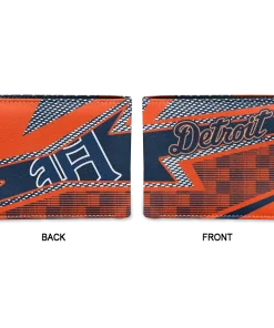 Alternative view of Detroit Tigers Wallet - Arrow Mesh Navy