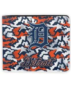 Detroit Tigers Wallet - Camouflage Patches Navy White