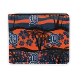 Detroit Tigers Wallet - Palm Paradise Orange Black