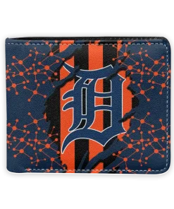 Detroit Tigers Wallet - Torn Stripe Chaos Navy Orange