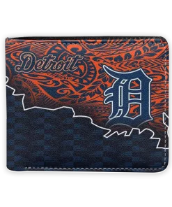 Detroit Tigers Wallet - Tribal Fade Fusion Navy Orange
