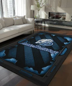 Drake Bulldogs Rug - Torn Mesh Blue