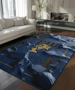FIU Panthers Rug - Cracked Surface Design Blue