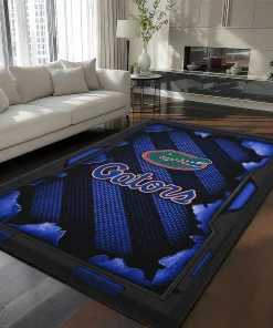 Florida Gators Rug - Torn Mesh Blue