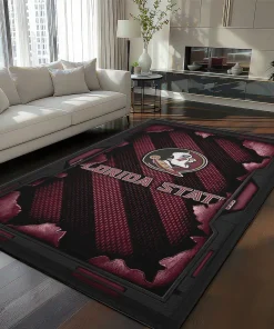 Florida State Seminoles Rug - Torn Mesh Garnet