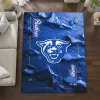 Georgia State Panthers Rug - Cracked Surface Design Blue