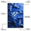 Georgia State Panthers Rug - Cracked Surface Design Blue