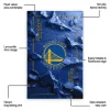 Golden State Warriors Rug - Cracked Surface Design Blue