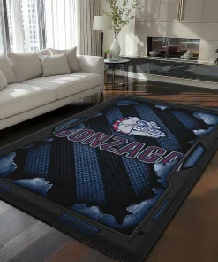 Gonzaga Bulldogs Rug - Torn Mesh Blue