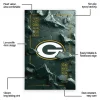 Green Bay Packers Rug - Cracked Surface Design Green