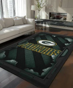 Green Bay Packers Rug - Torn Mesh Green