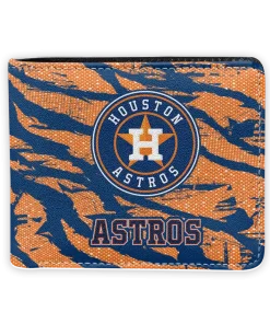 Houston Astros Wallet - Abstract Stripes Blue