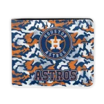 Houston Astros Wallet - Camouflage Patches Blue White