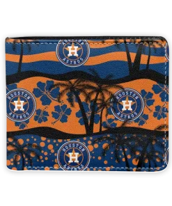 Houston Astros Wallet - Palm Paradise Blue Orange