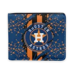 Houston Astros Wallet - Torn Stripe Chaos Blue Orange