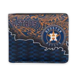 Houston Astros Wallet - Tribal Fade Fusion Blue Orange